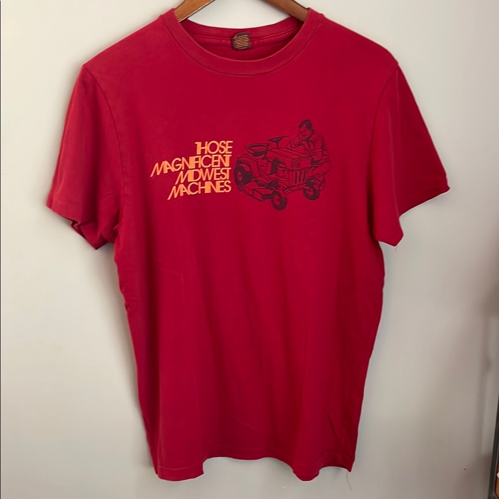 Vintage Y2K Hollister Mens Large T shirt Lawnmower